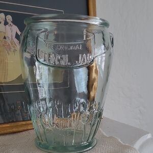Vintage Glass Utensil Jar